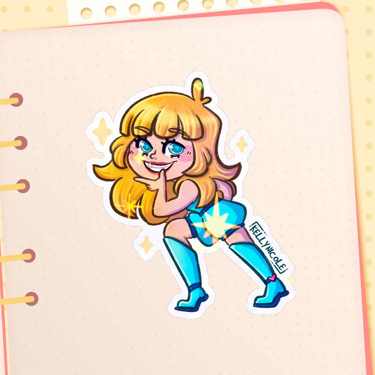 Kelly Nicole Mischievous HoloStar Sticker
