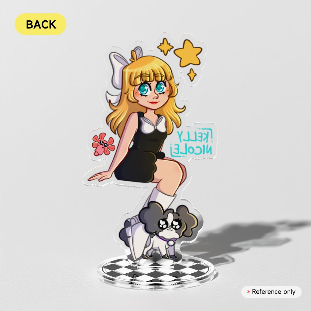 Kelly Nicole, Spud the Axolotl and Oreo Acrylic Standees