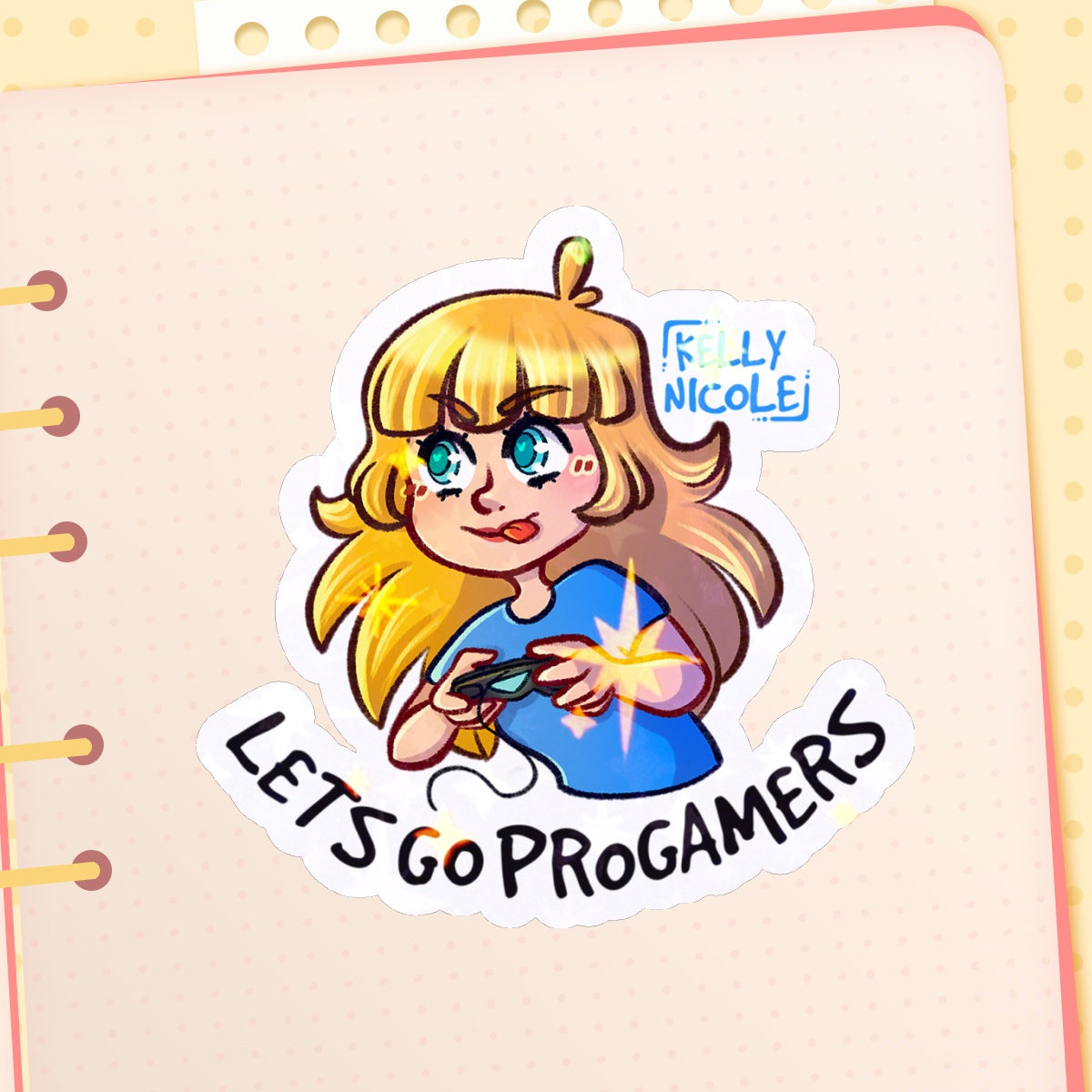 Let's Go ProGamers, Kelly Nicole HoloStar Sticker