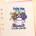 Enjoy the Little Things Oreo Dog HoloStar Sticker