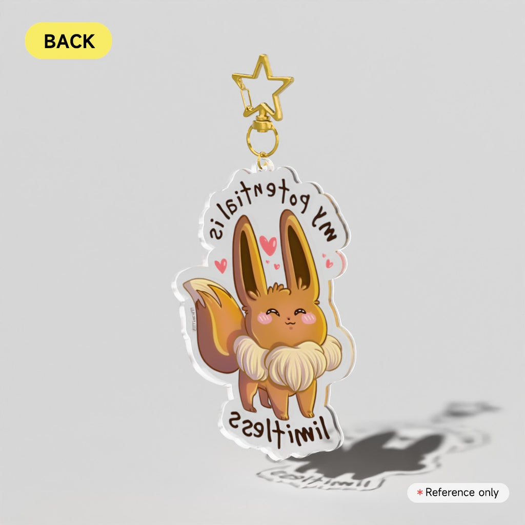 Eevee My Potential Is Limitless Pokemon Acrylic Charm