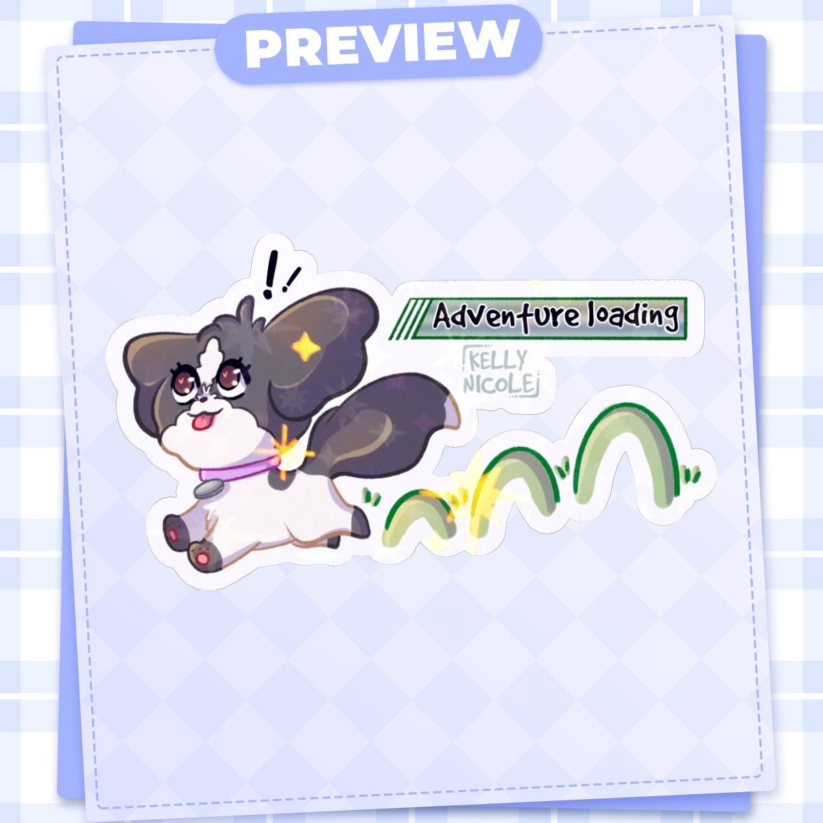 Oreo Adventure Loading HoloStar Sticker
