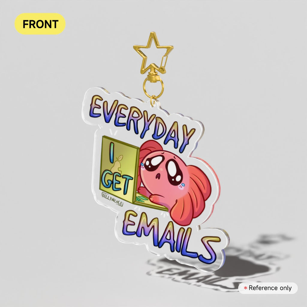 Everyday I Get Emails Spud Acrylic Charm