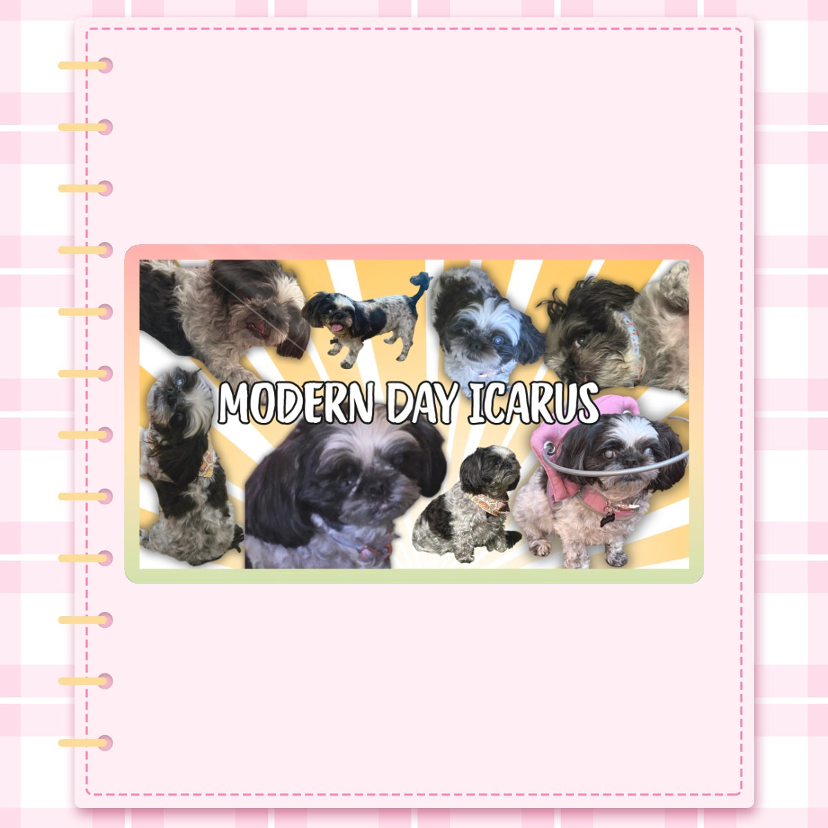 Modern Day Icarus Oreo Glossy Sticker