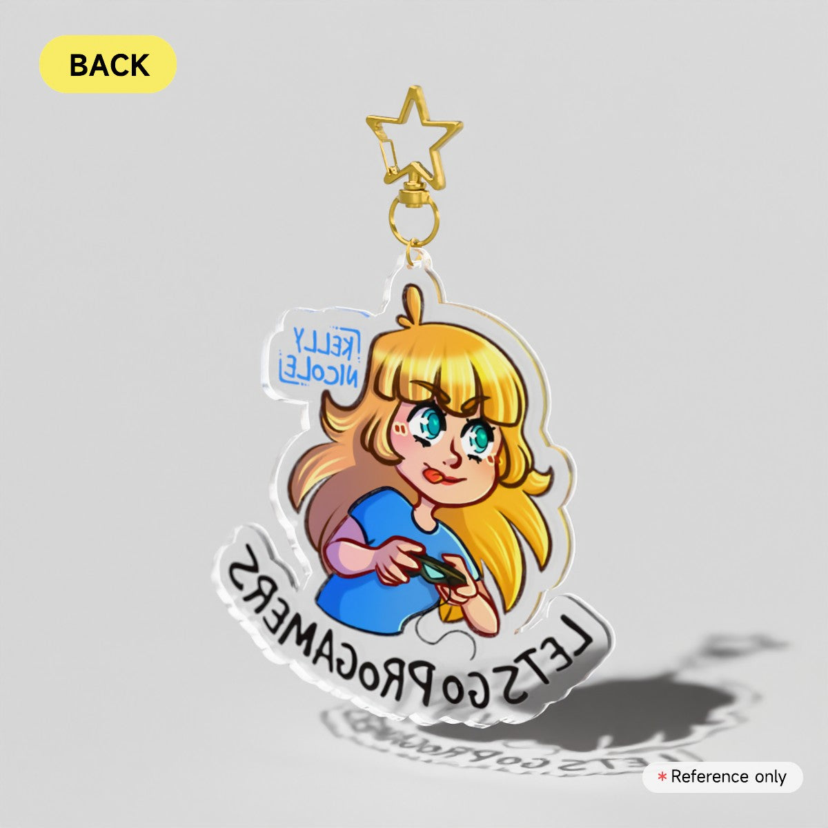 Lets Go ProGamers, Kelly Nicole Acrylic Charm