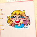 Kelly Nicole Laugh Emote HoloStar Sticker