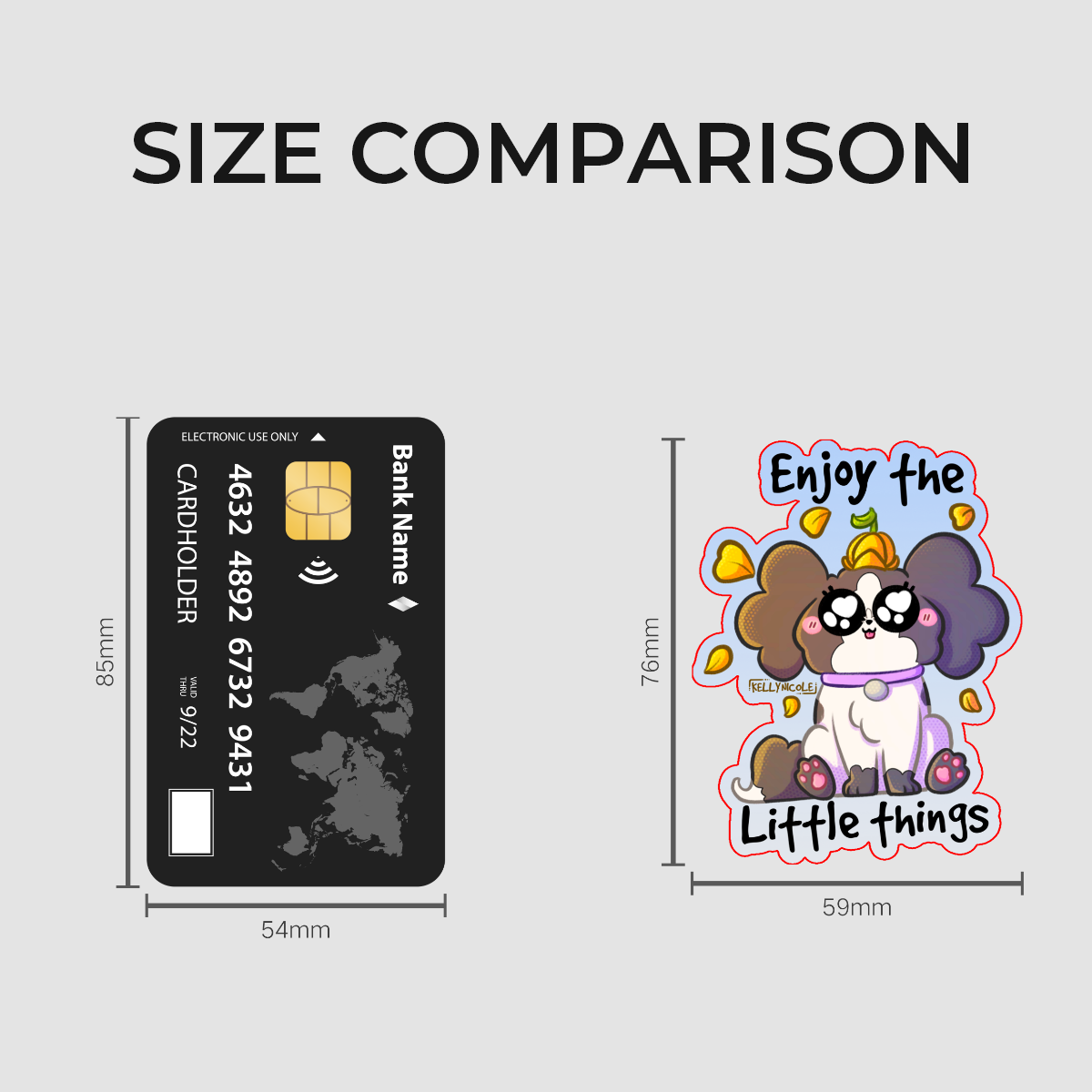 Enjoy the Little Things Oreo Dog HoloStar Sticker