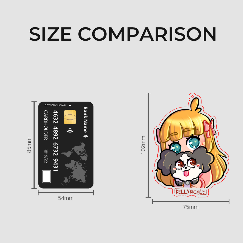 Kelly Nicole and Oreo Emote Acrylic Charm
