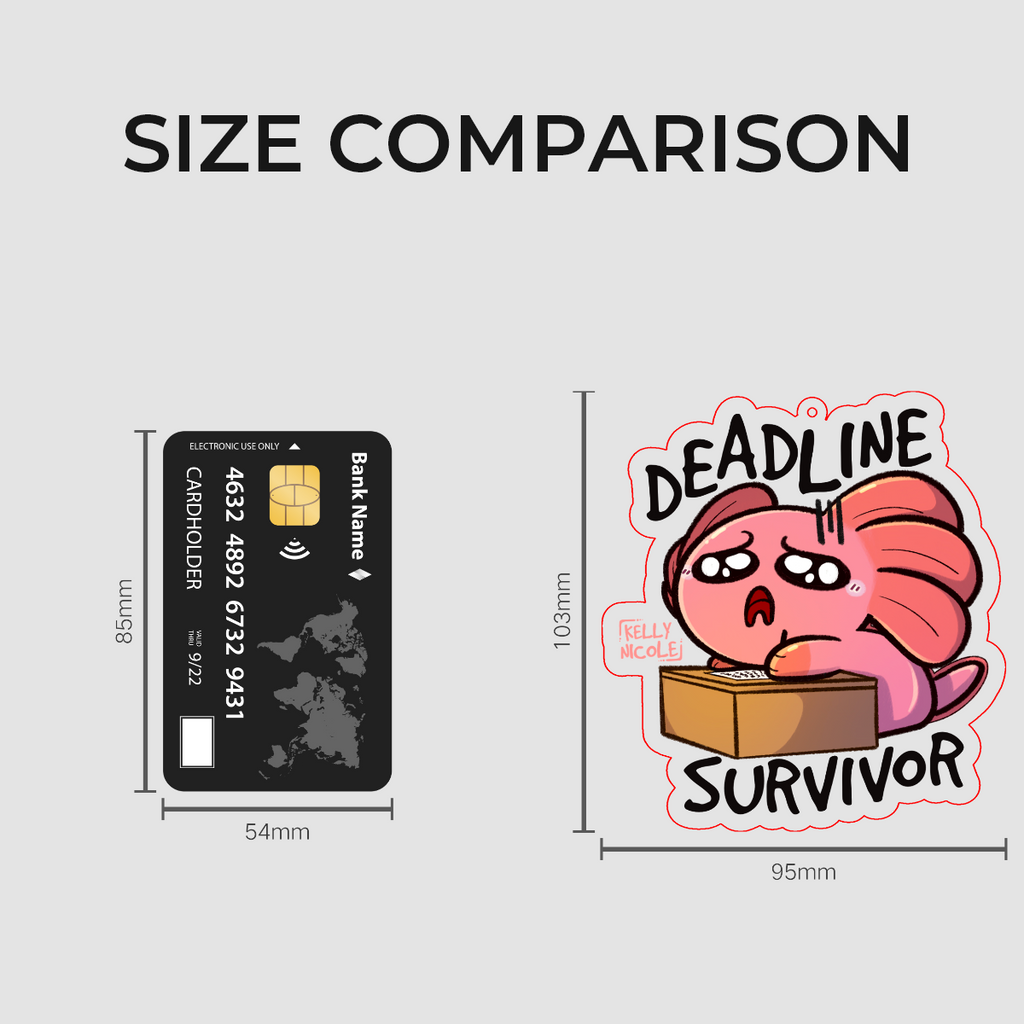 Deadline Survivor Spud the Axolotl Acrylic Charm