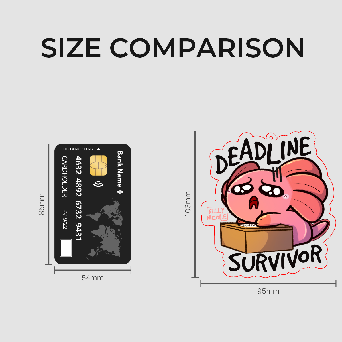 Deadline Survivor Spud the Axolotl Acrylic Charm