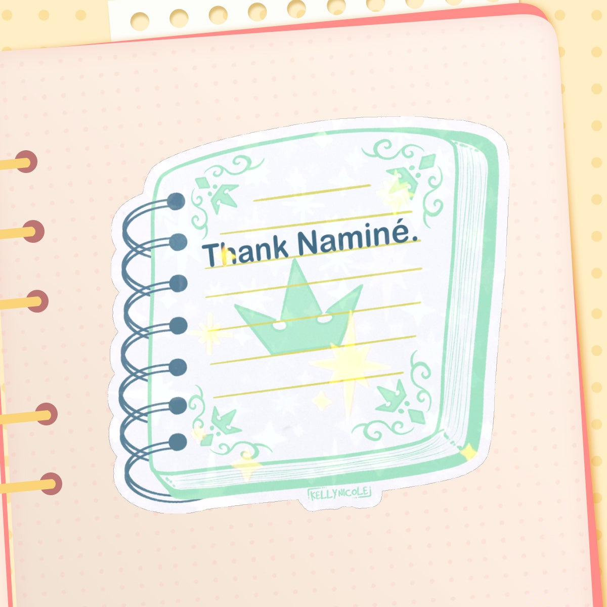 Thank Namine Kingdom Hearts HoloStar Sticker