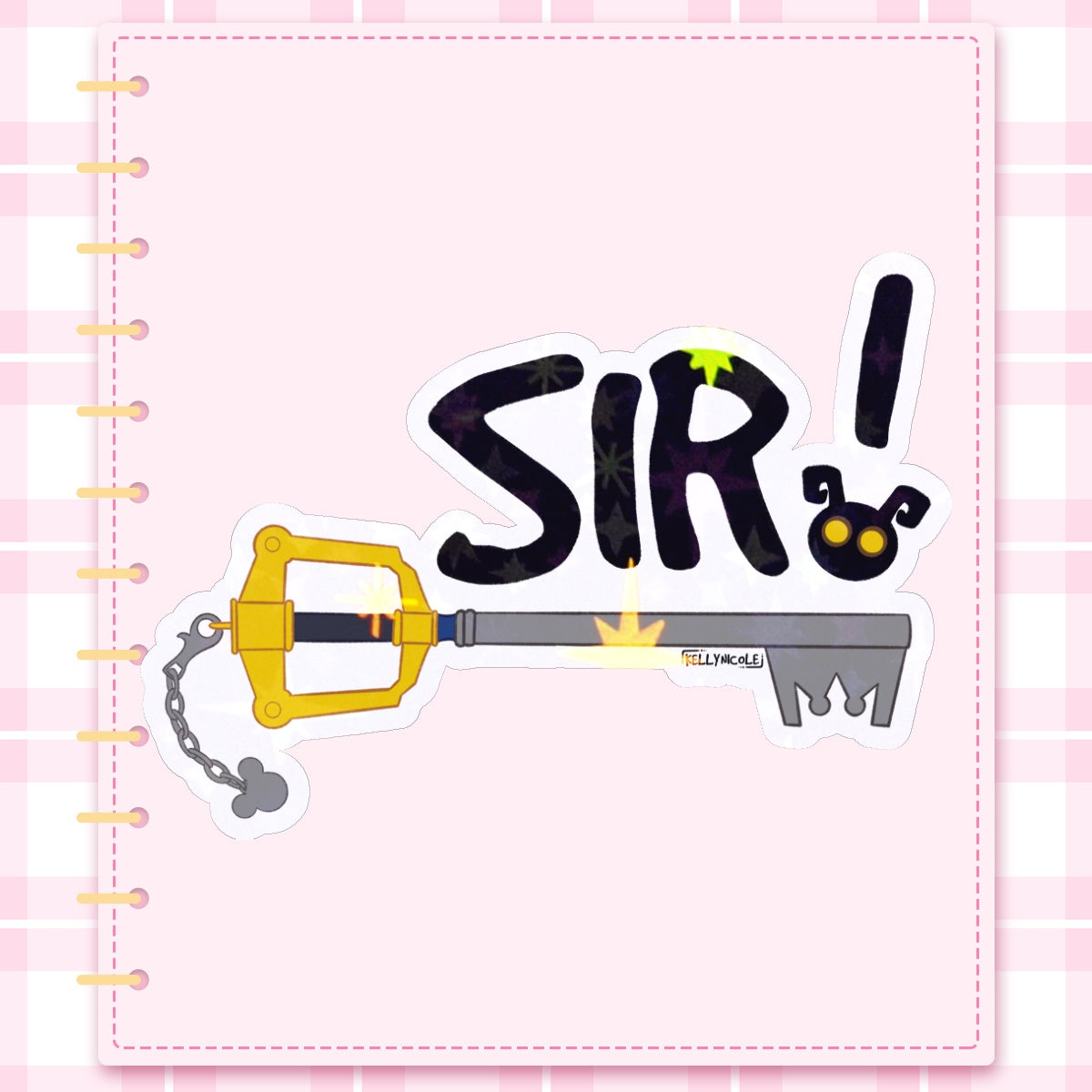 SIR! Kingdom Hearts Kelly Nicole HoloStar Sticker