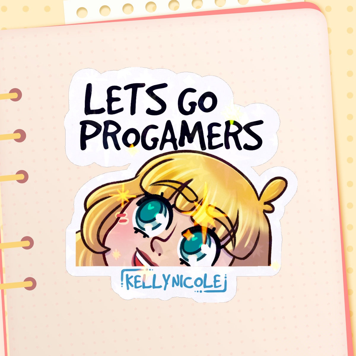 Let's Go ProGamers, Kelly Nicole Emote HoloStar Sticker