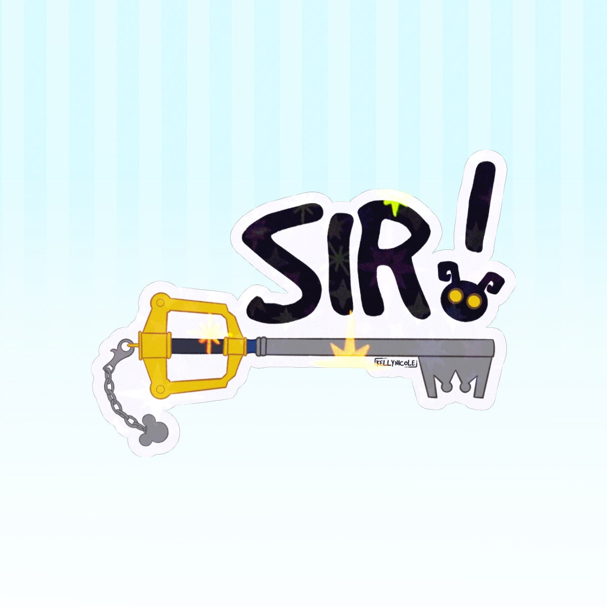 SIR! Kingdom Hearts Kelly Nicole HoloStar Sticker