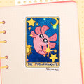 Spud the Axolotl Tarot Card HoloStar Sticker