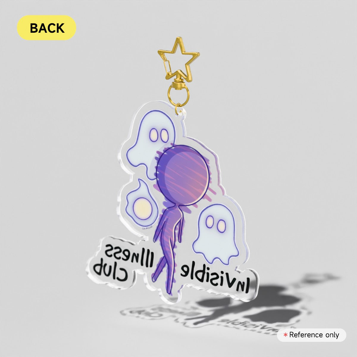 Invisible Illness Club Acrylic Charm