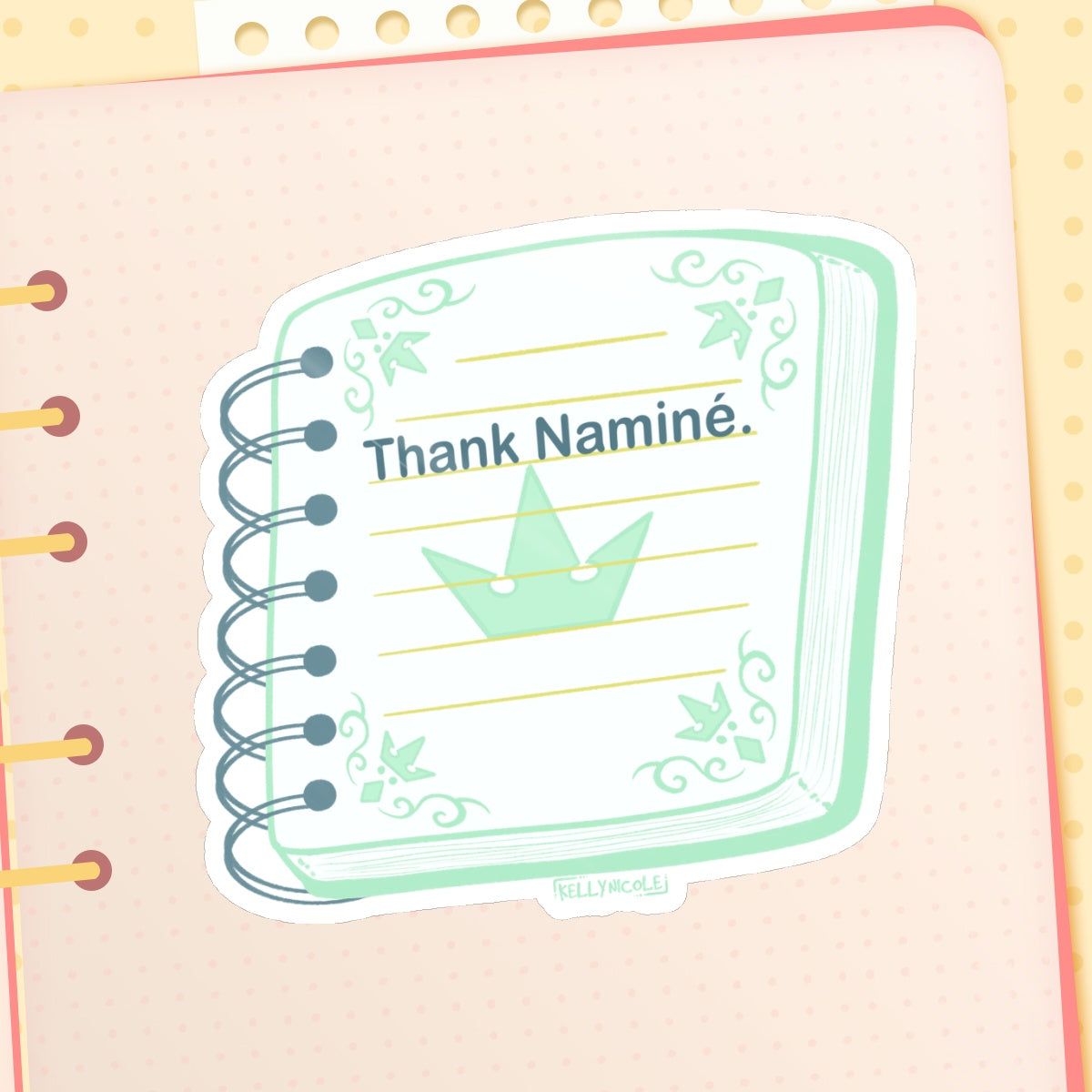 Thank Namine Kingdom Hearts Glossy Sticker