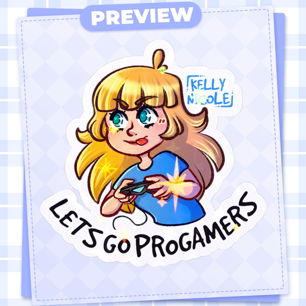 Let's Go ProGamers, Kelly Nicole HoloStar Sticker