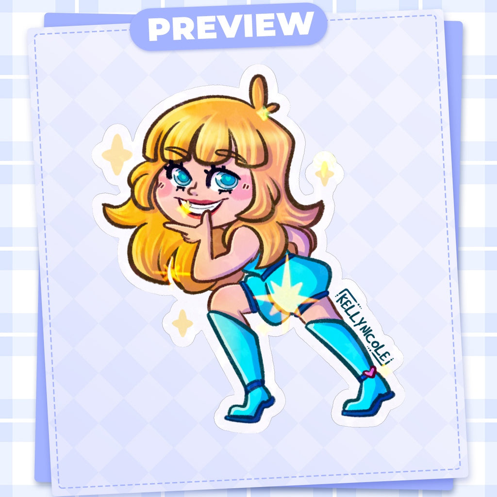 Kelly Nicole Mischievous HoloStar Sticker