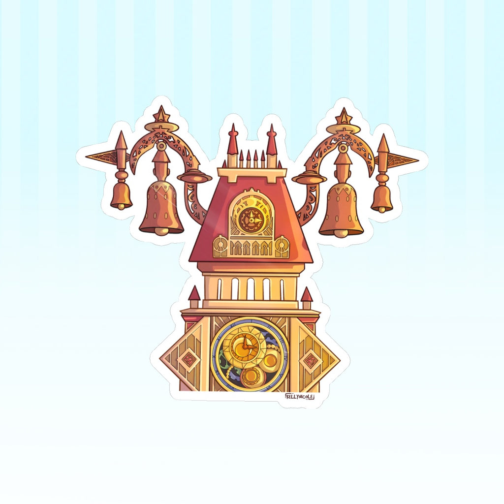 Twilight Town Clock Tower Kingdom Hearts HoloStar Sticker