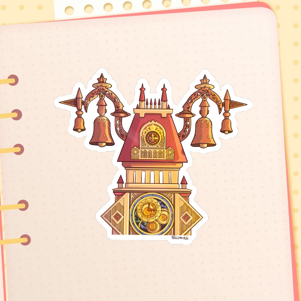 Twilight Town Clock Tower Kingdom Hearts Glossy Sticker