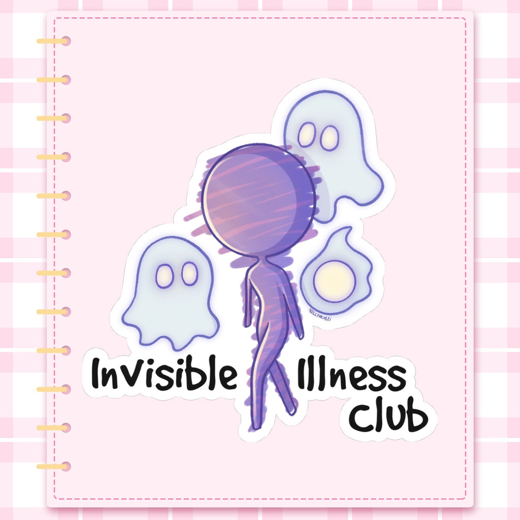 Invisible Illness Club Glossy Sticker