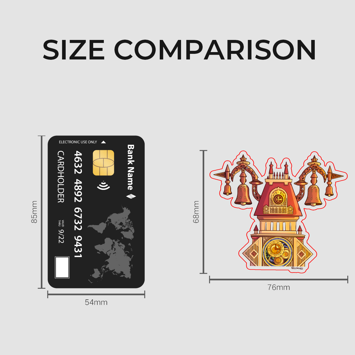 Twilight Town Clock Tower Kingdom Hearts Glossy Sticker
