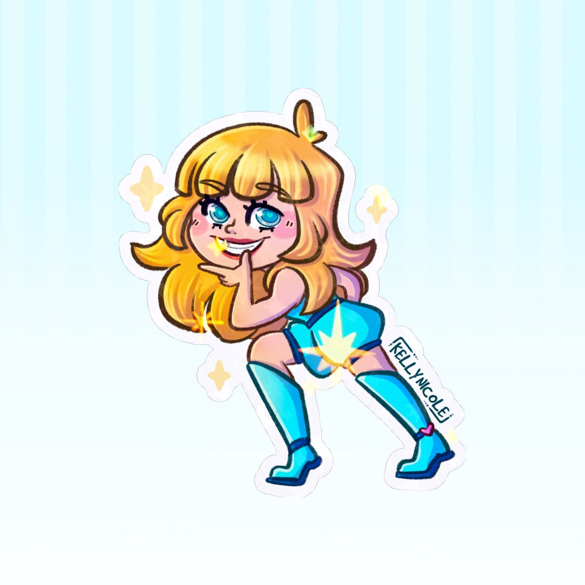 Kelly Nicole Mischievous HoloStar Sticker