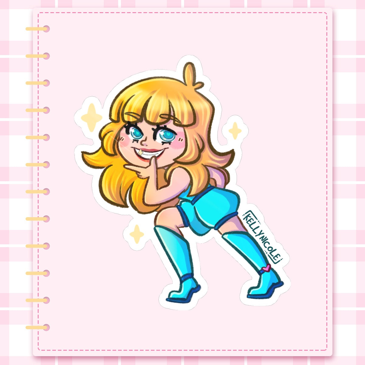 Kelly Nicole Mischievous Glossy Sticker