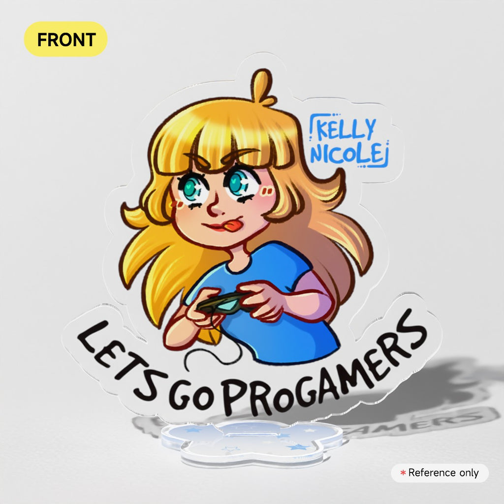 Kelly Nicole Let's Go Pro Gamers Acrylic Standees