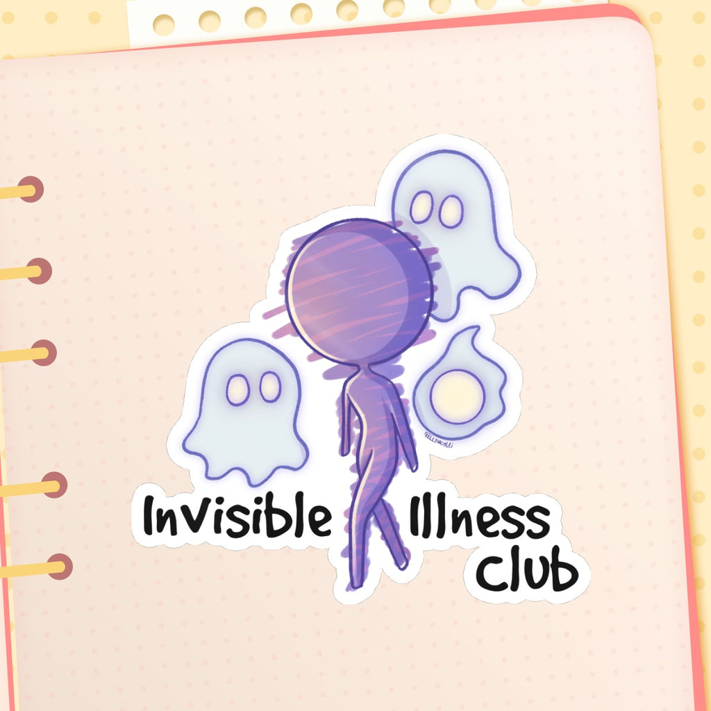 Invisible Illness Club Glossy Sticker