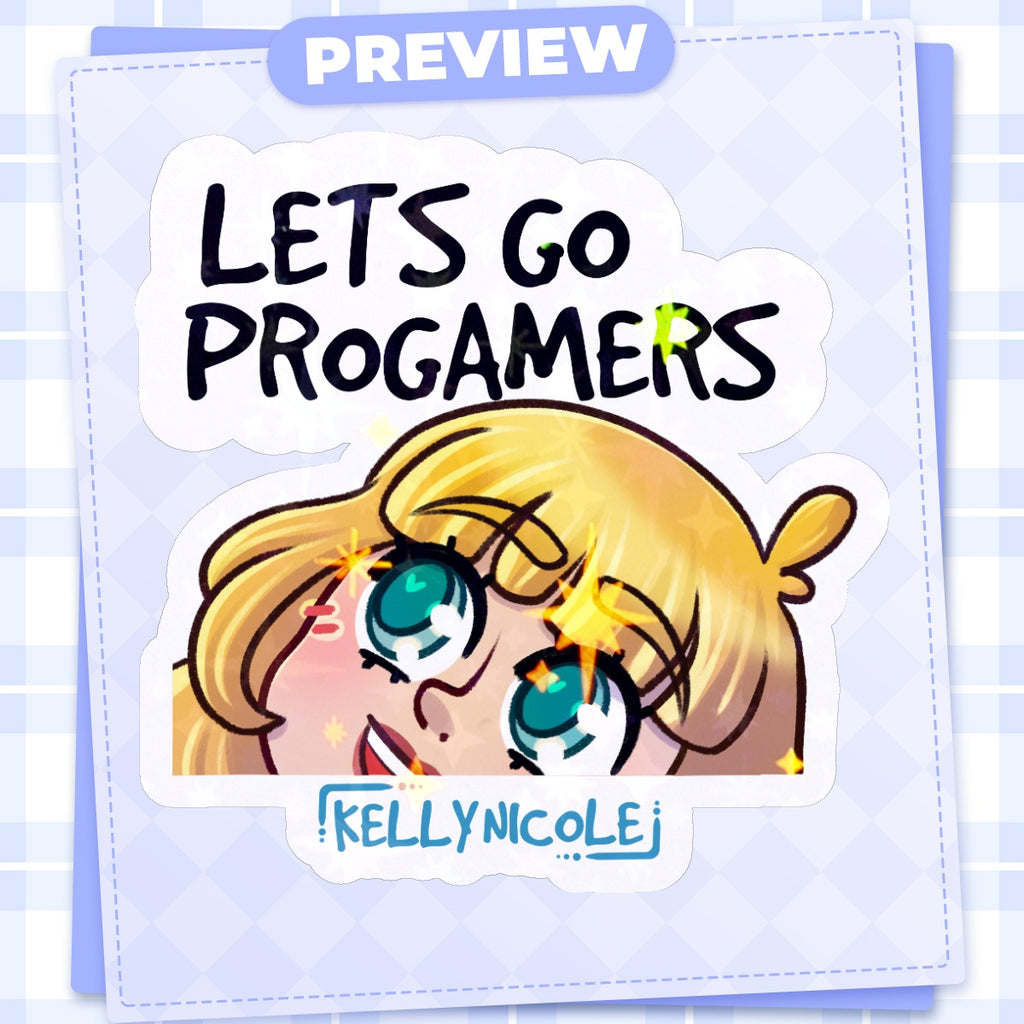 Let's Go ProGamers, Kelly Nicole Emote HoloStar Sticker