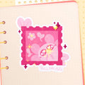 Spud the Axolotl Stamp HoloStar Sticker