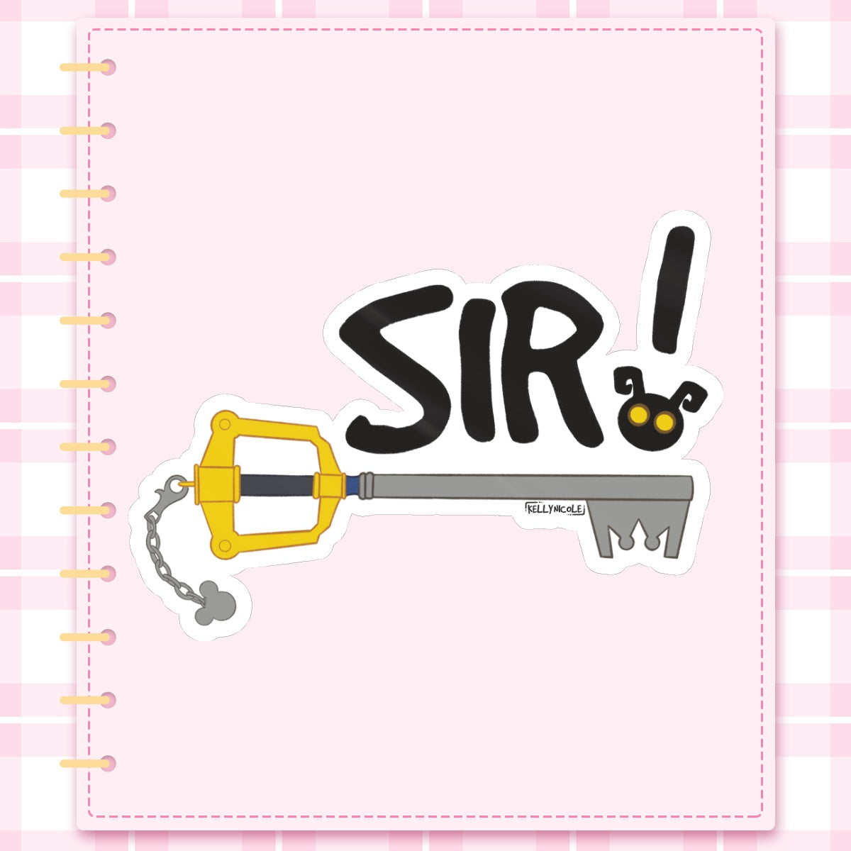 SIR! Kingdom Hearts Kelly Nicole Glossy Sticker