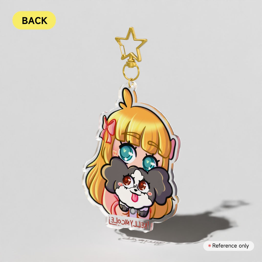 Kelly Nicole and Oreo Emote Acrylic Charm