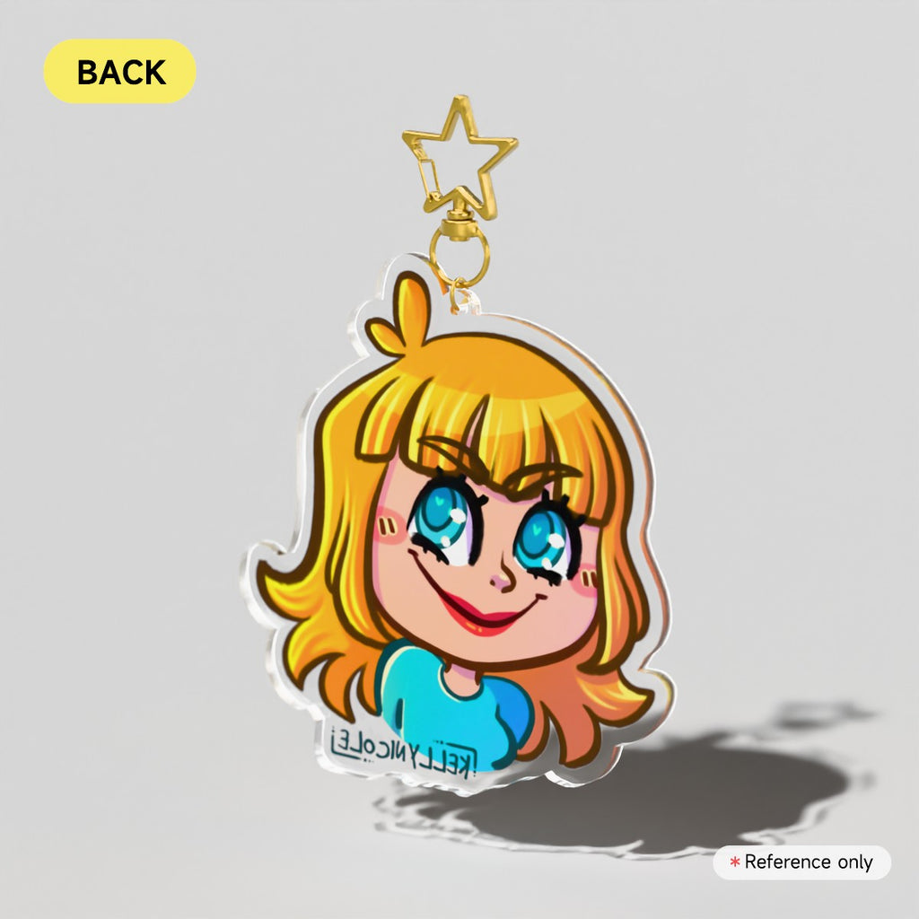 Kelly Nicole Evil Emote Acrylic Charm