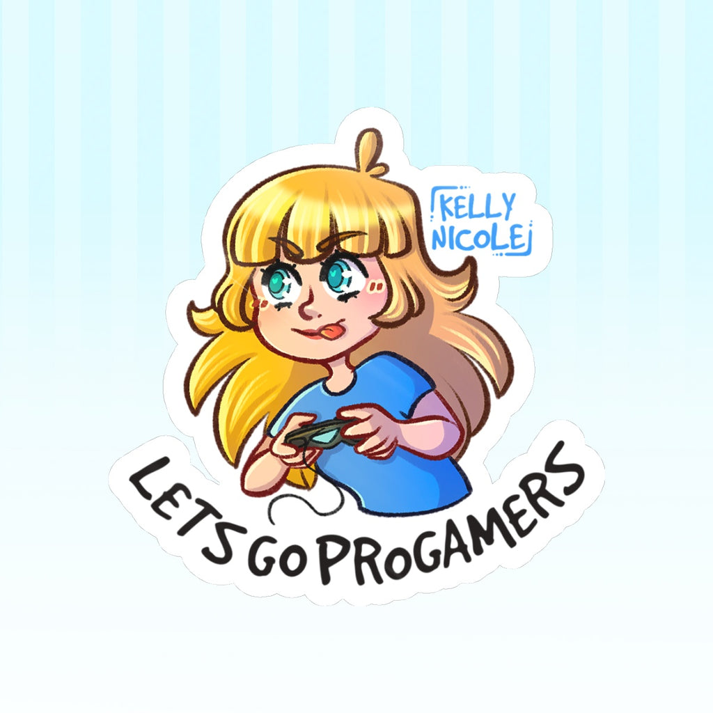 Lets Go ProGamers, Kelly Nicole Glossy Sticker