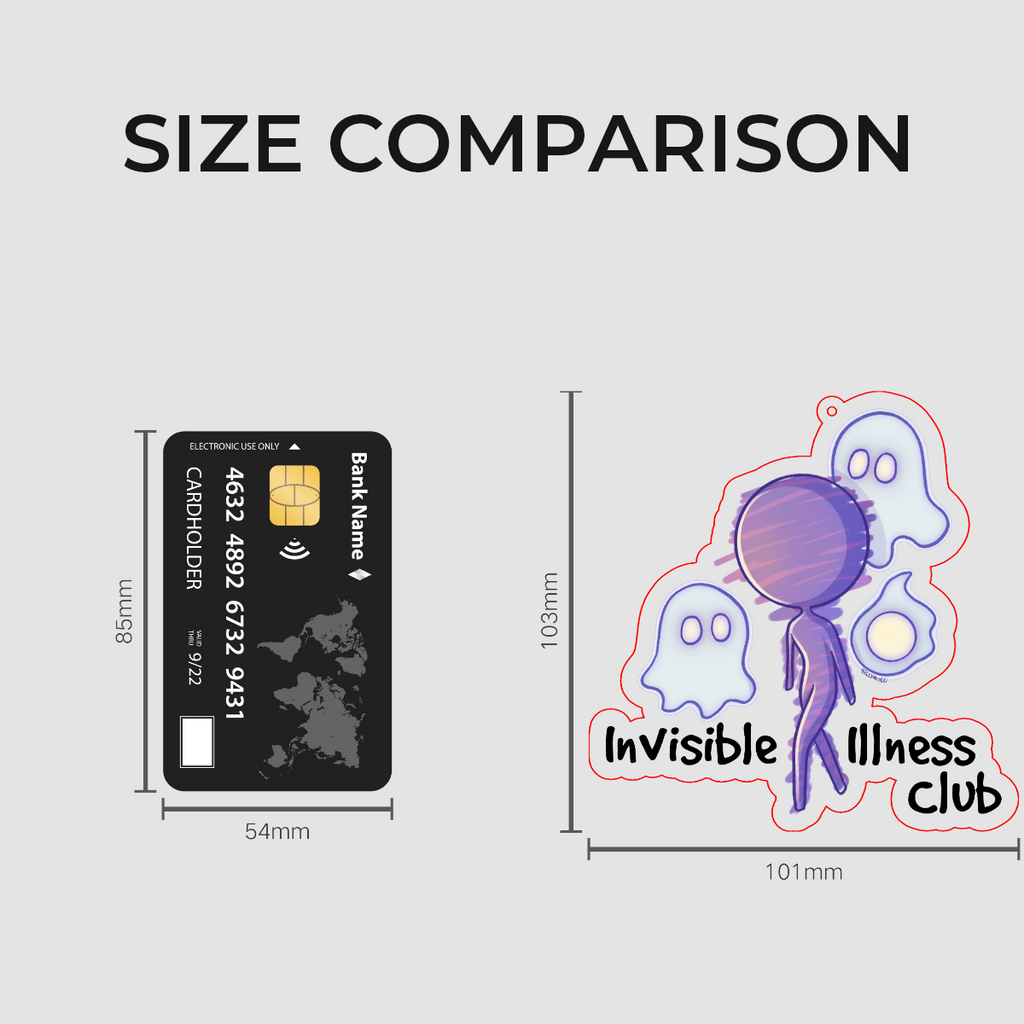 Invisible Illness Club Acrylic Charm