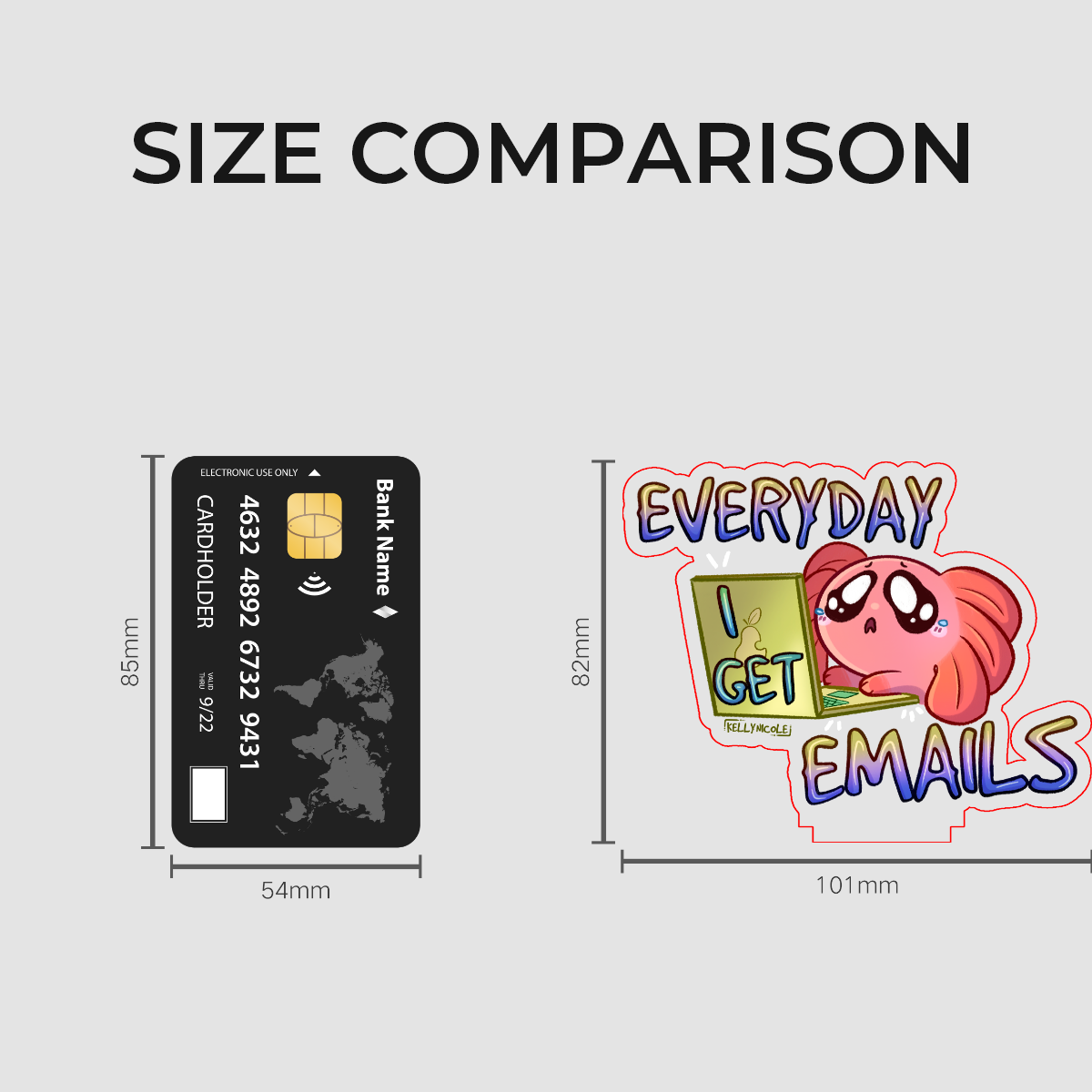 Spud the Axolotl Everyday I Get Emails Acrylic Standees