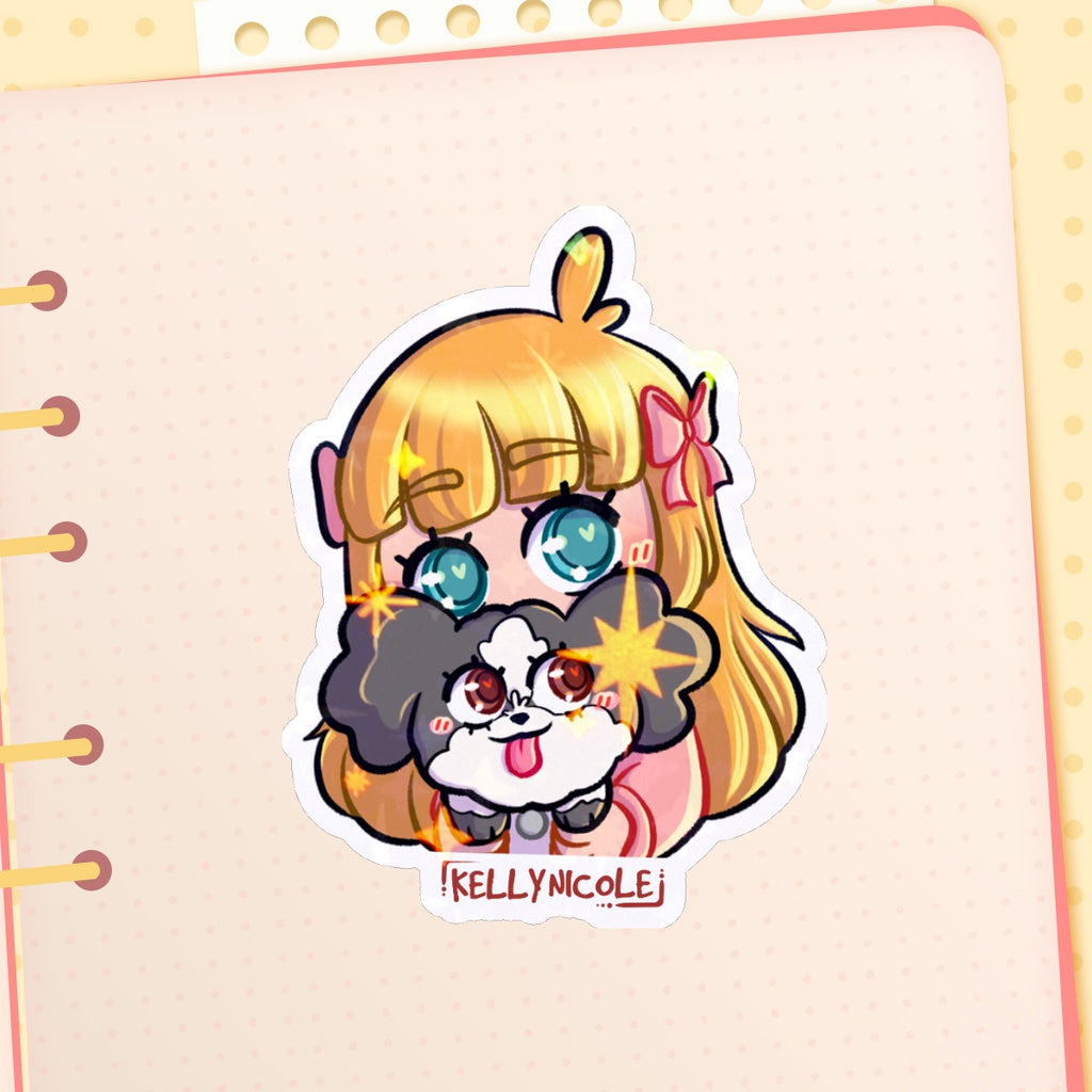 Kelly Oreo Emote HoloStar Sticker