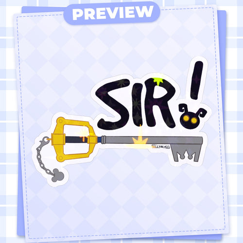 SIR! Kingdom Hearts Kelly Nicole HoloStar Sticker