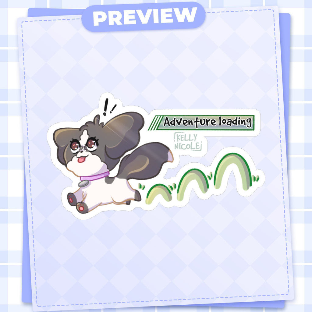 Oreo Adventure Loading Glossy Sticker