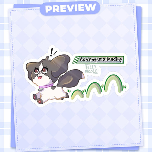 Oreo Adventure Loading Glossy Sticker
