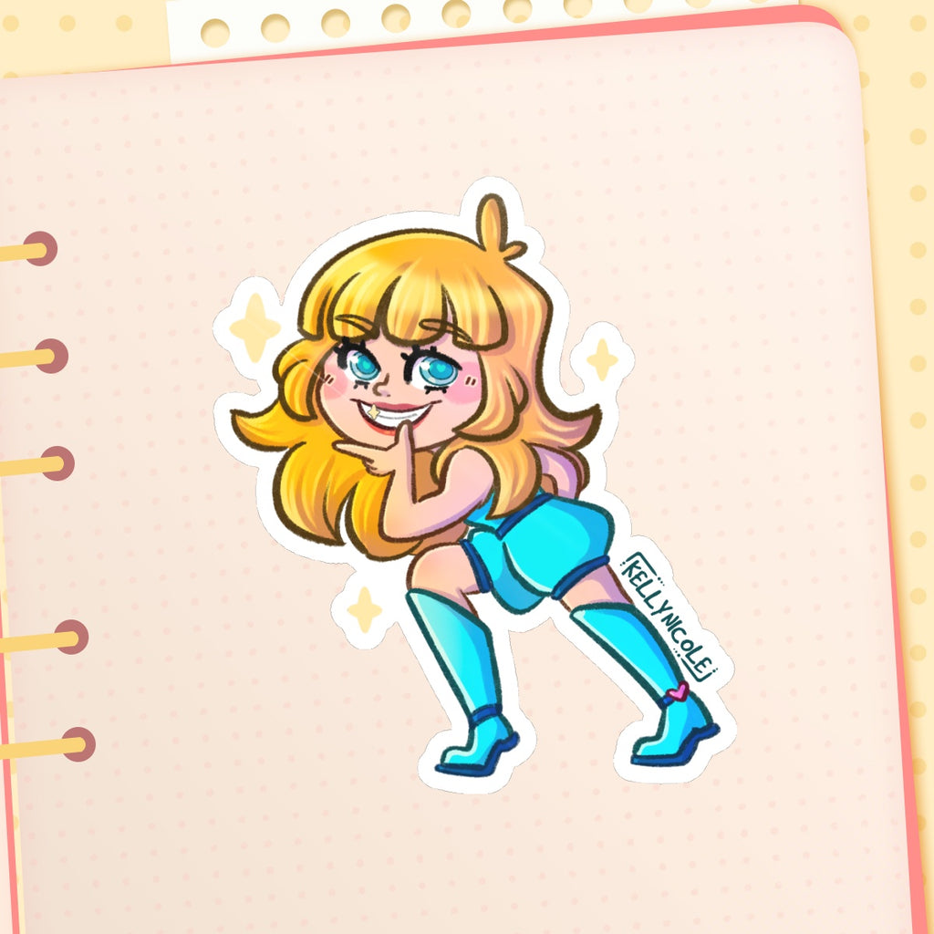 Kelly Nicole Mischievous Glossy Sticker