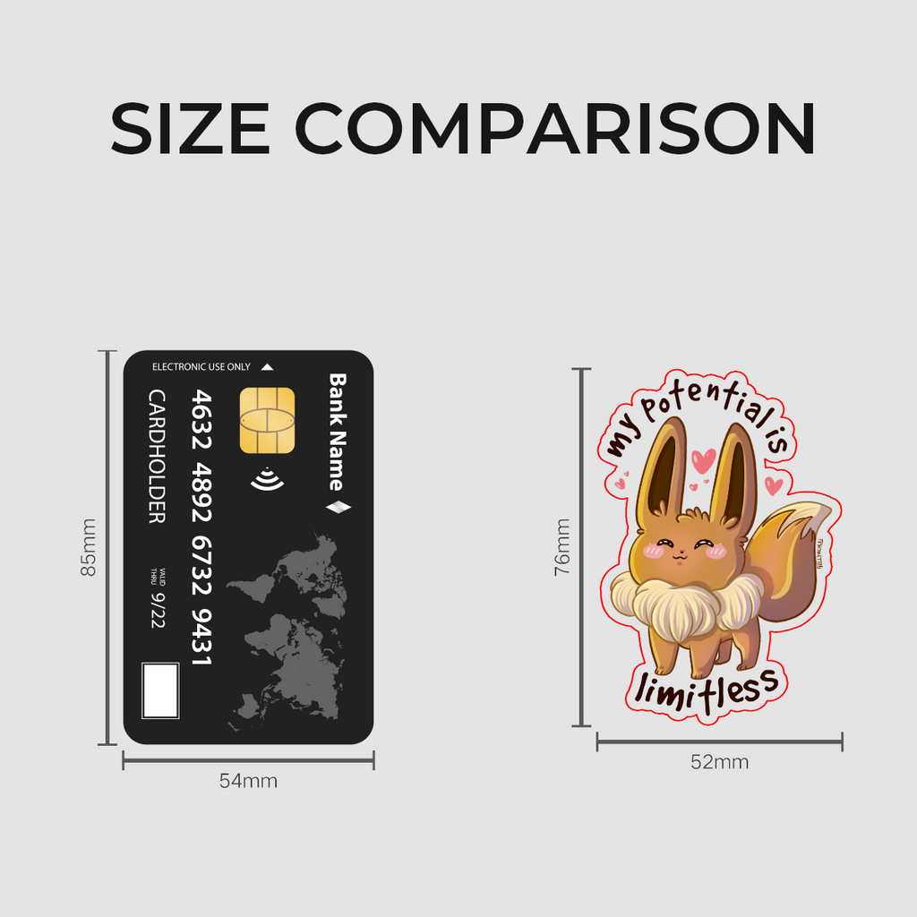 Eevee My Potential Is Limitless Pokemon Glossy Sticker