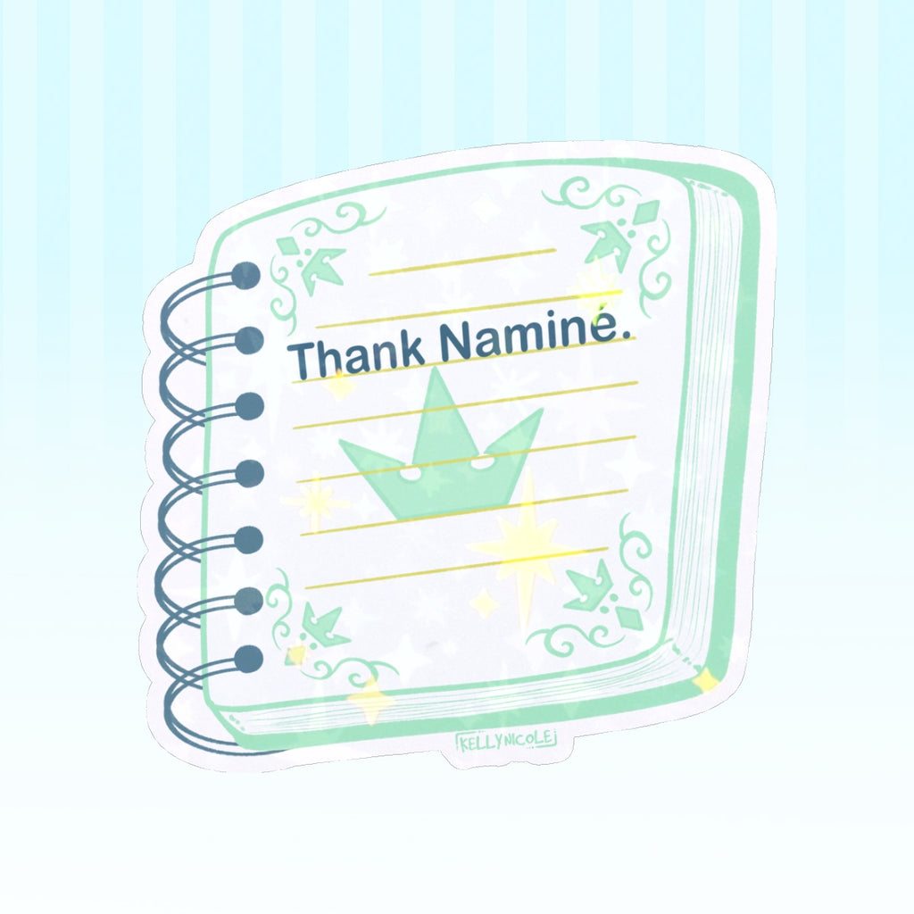 Thank Namine Kingdom Hearts HoloStar Sticker