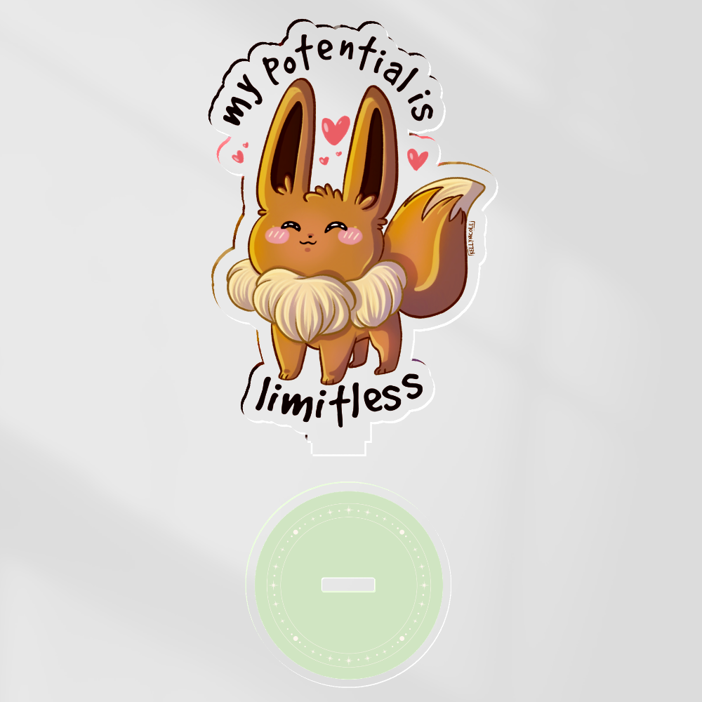 Eevee My Potential is Limitless Acrylic Standees
