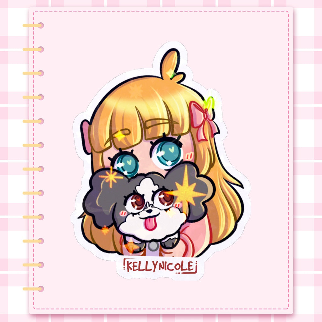 Kelly Oreo Emote HoloStar Sticker