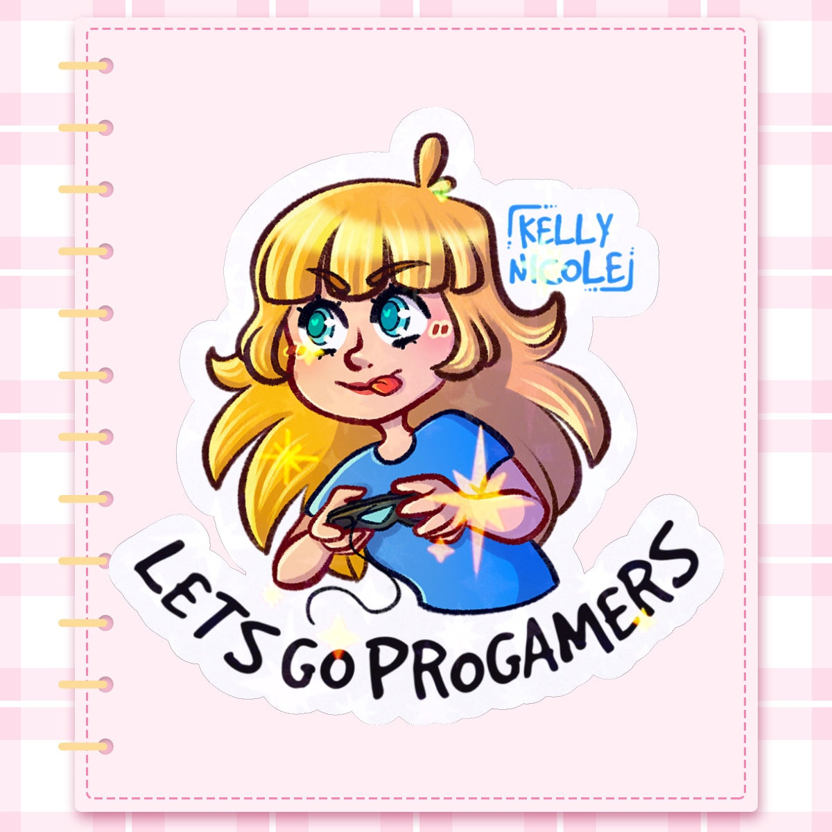 Let's Go ProGamers, Kelly Nicole HoloStar Sticker