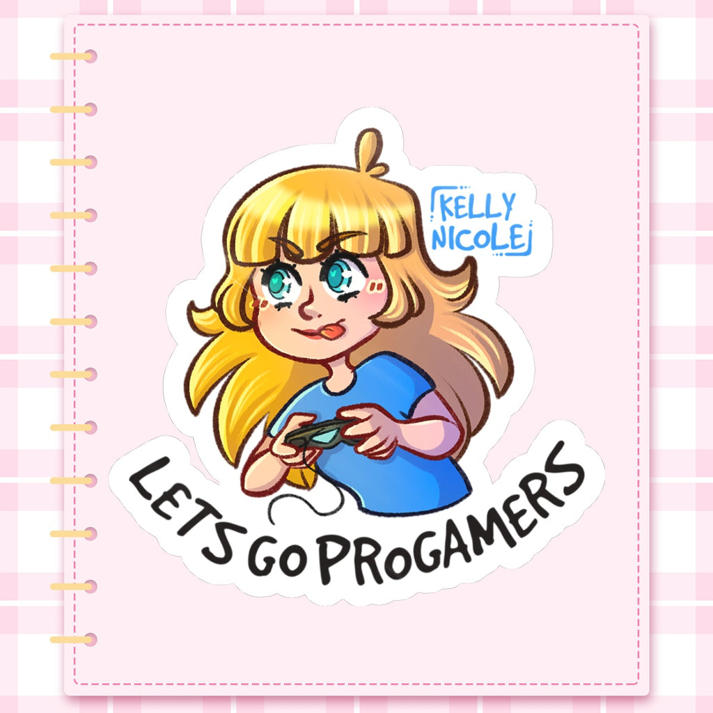 Lets Go ProGamers, Kelly Nicole Glossy Sticker